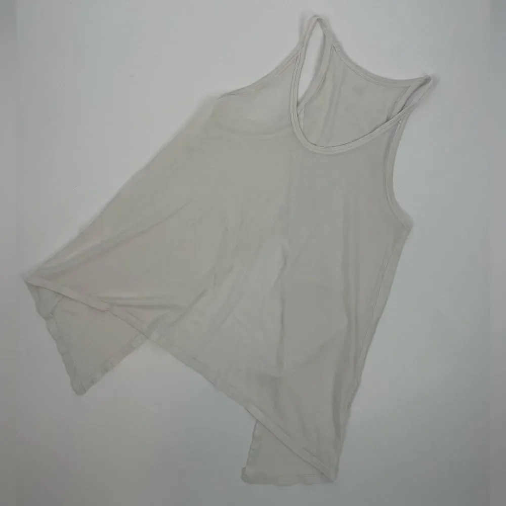 Lululemon white cross back tank